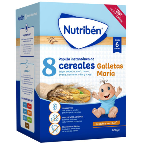 Nutribén® 8 Cereales galletas María