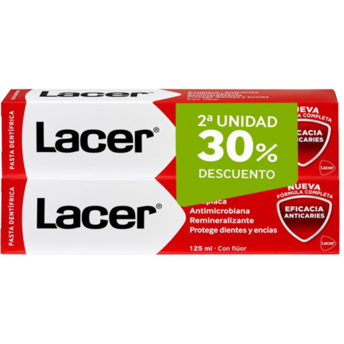 Lacer pasta dental 125x2
