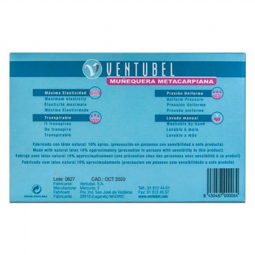 Muñequera metacarpiana - ventubel (1 unidad talla grande)