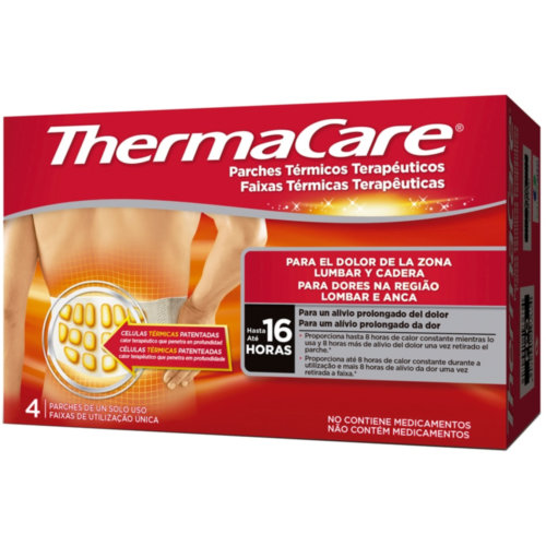 ThermaCare Parche térmico zona lumbar cadera (4 parches)