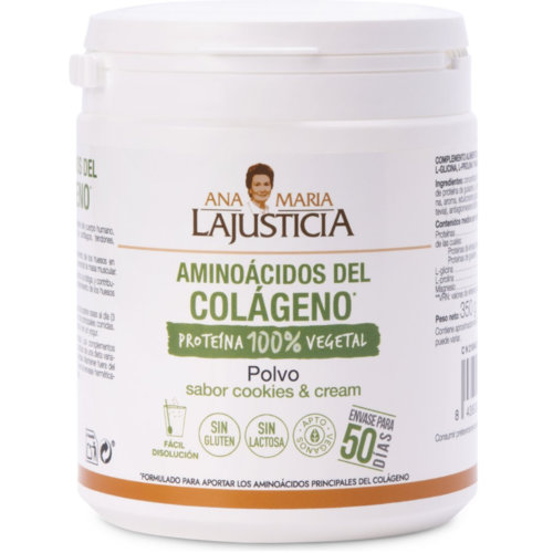 Aminoacidos del colageno ana maria lajusticia 1 envase 350 g sabor cookies & cream