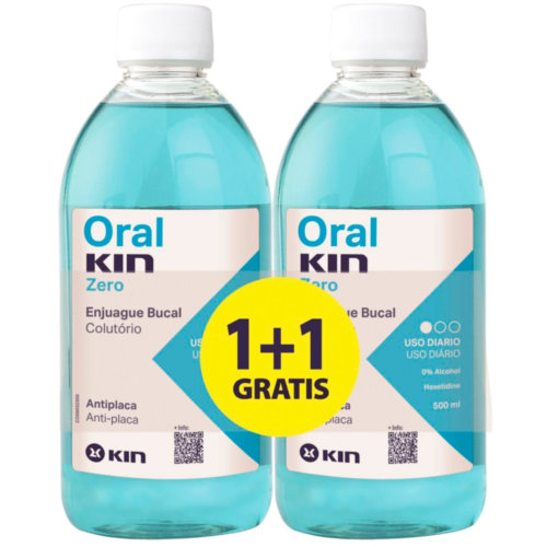 OralKin Zero Pack DUPLO enjuague bucal (2 ud x 500 ml)