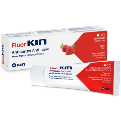 Fluor KIN Anticaries Pasta Dentífrica Fresa fresca (75 ml)