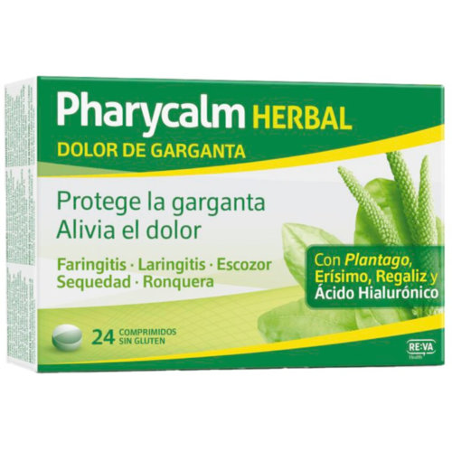Pharycalm herbal dolor de garganta 24 comprimidos