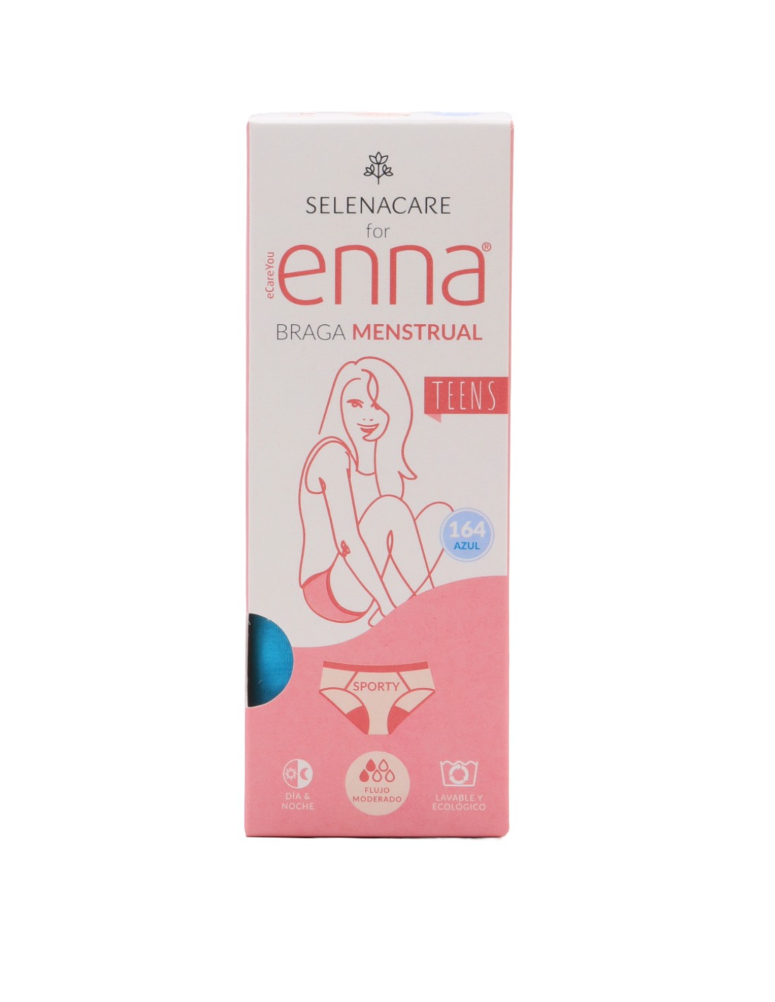 Braga menstrual - enna adolescente (1 unidad talla 152 color azul)