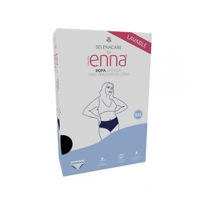 Braga perdida de orina - enna (cintura alta 1 unidad talla xxl color negro)