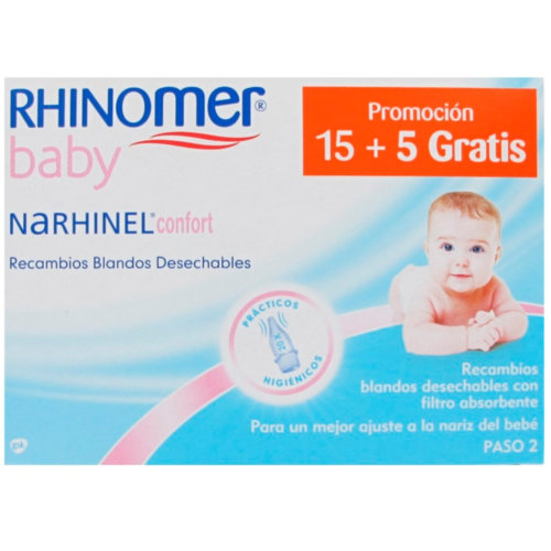 Rhinomer Baby Recambios aspirador nasal confort aspirador (20 recambios desechables)