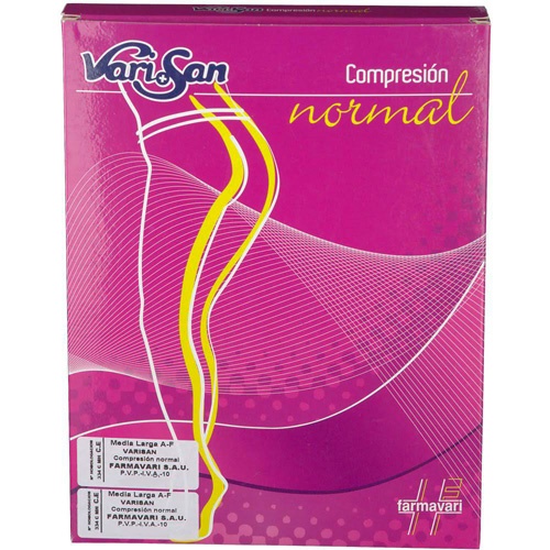 Media larga (a-f) comp normal 140 den - varisan silicona (visone t- 3)