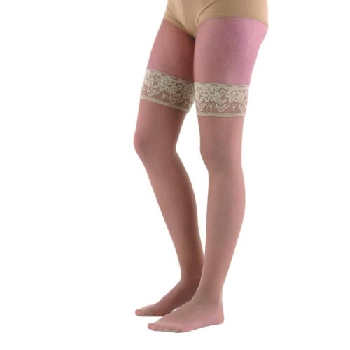 Media larga (a-f) comp normal 140 den - varisan silicona (visone t- 4)