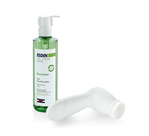 Lote ISDIN Everclean gel purificante 240ml + cepillo