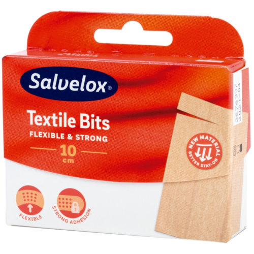 Salvelox TextileBits Apósito Recortable (10 cm x 10 cm - 10 ud)