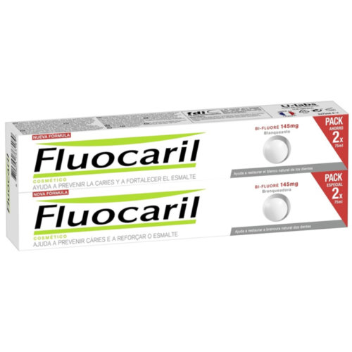 Pack DUPLO Fluocaril Bi Fluoré 145 mg blanqueadora (75 ml x 2 ud)