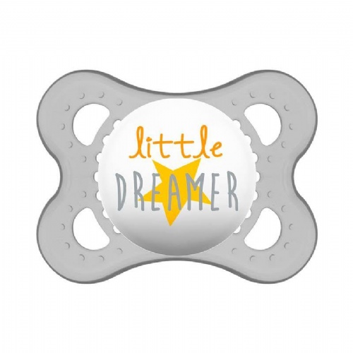 Chupete latex ortodontico - mam original (0 - 6 meses 2 unidades color gris)