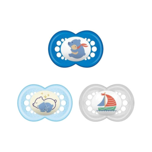 Chupete silicona - mam original day & night (n 6+ meses pack triple)