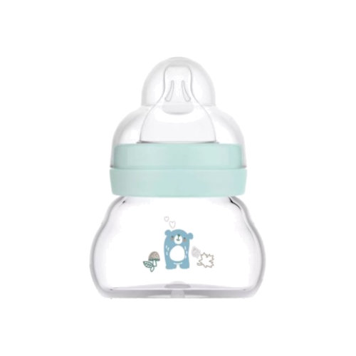 MAM Feel Good Biberón cristal azul (+0 meses 1 ud 90 ml)