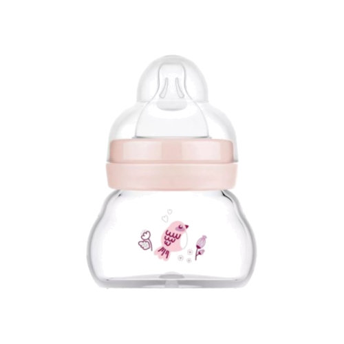 MAM Feel Good Biberón cristal rosa (+0 meses 1 ud 90 ml)