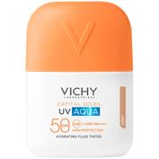 Vichy Capital Soleil UV Aqua Fluído Hidratante SPF50 Color claro 50 ml