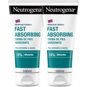 Neutrogena formula noruega - pies crema absorcion inmediata (2 tubos 100 ml duplo)