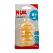 NUK Tetina Látex First Choice Anticólicos Talla L (3 ud)