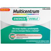 Multicentrum energía doble 20 comprimidos