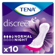 Absorbente incontinencia orina noche anatomico - tena discreet noche normal (10 unidades)