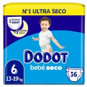 DODOT Bebé Seco Pañal Infantil Extra Talla 6 13-18 kg 48 unidades