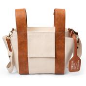 Suavinex Bolso Maternidad Pequeño con asas de piel color natural 1 unidad