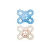Chupete mam silicona star azul gris 0-2m