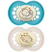Chupete silicona mam original night + 6 meses matt a pack doble - mam original night