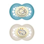 Chupete silicona mam original night + 6 meses matt n pack doble - mam original night