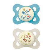 Chupete silicona mam original night 2 - 6 meses matt a pack doble - mam original night