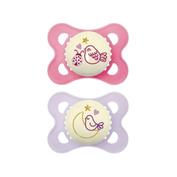 Chupete silicona mam original night 2 - 6 meses matt r pack doble - mam original night