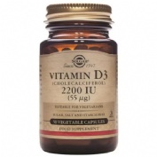 Solgar vitamina d3 colecalciferol 2200 ui 50 capsulas vegetales