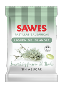 Sawes Caramelos Bolsa sin azúcar Liquen de Islandia (50 g)