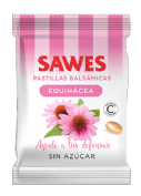 Sawes Caramelos Bolsa sin azúcar de Equinácea (50 g)