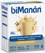 BiManán Batido BeSlim Sabor Vainilla (6 sobres)