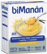 BiManán Natillas BeSlim Sabor Vainilla (6 sobres)