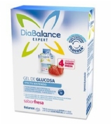 Diabalance expert gel glucosa efecto sostenido (4 sobres sabor fresa)