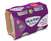 Nutribén Pack potitos cena judías verdes y merluza (2 ud)
