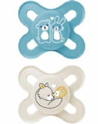 MAM Start Chupete látex ortodóntico color azul (0 - 2 meses 2 ud)