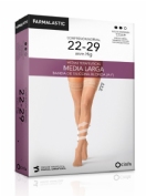 Media larga con silicona blonda (a-f) compresion normal - farmalastic puntera cerrada (2 unidades ta