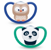 Nuk chupete de silicona Space 18-36m 2ud