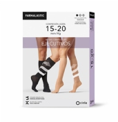 Media calcetin ejecutivo compresion ligera - farmalastic (1 unidad talla xl hombre color negro)