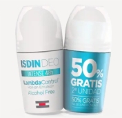 Isdin Lambda Control DUPLO Desodorante Roll-On Emulsión Sin Alcohol 2 x 50ml