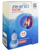 RhinoFlow estuche + irrigador nasal (44 sobres 3 g + 1 botella 300 ml)