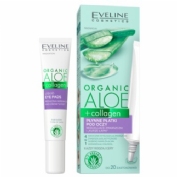 Organic aloe + collagen parche ojos arrugas y patas de gallo 20 aplic