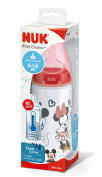 Nuk Biberon Silicona Flow Control Mickey 6-18M Infantil 300ml