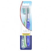Oral-B Cepillo 123 Shiny Clean Duo Medio (2 ud)