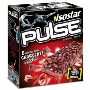 Isostar pulse choco guarana barritas 6x23g