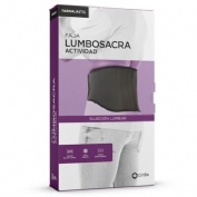 Faja lumbosacra actividad - farmalastic (1 unidad talla mediana color negro)